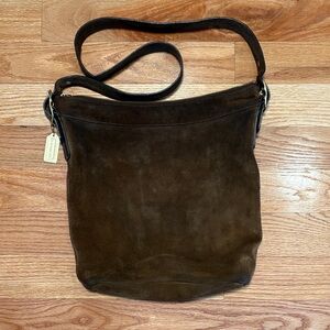 Coach Suede Shoulder Bag